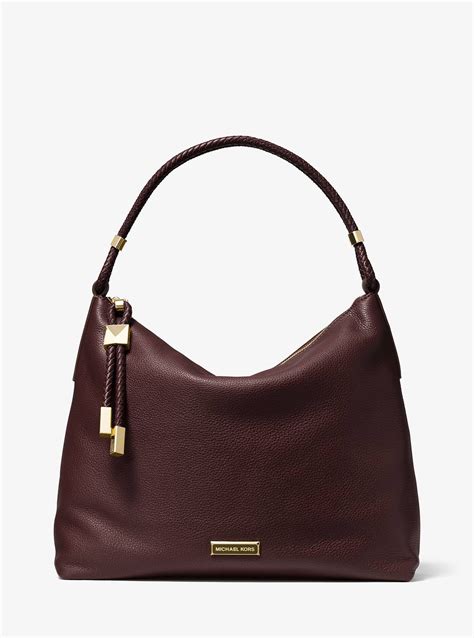 Lexington Large Pebbled Leather Shoulder Bag 